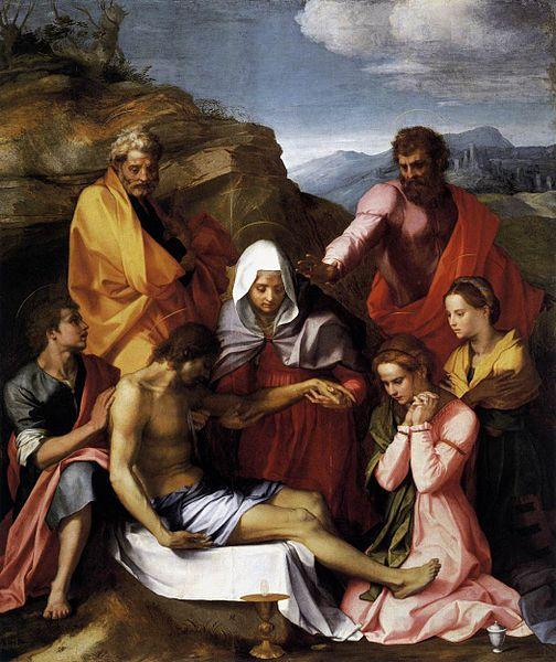 Andrea del Sarto Pieta with Saints oil painting image